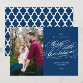 Scripting Merry Little Weihnachtskarte Feiertagskarte (Vorne/Hinten)