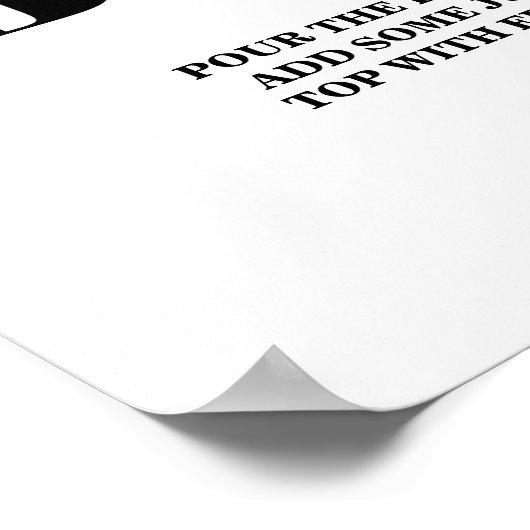 Scripting Mimosa Bar Brautparty Sign Poster (Ecke)