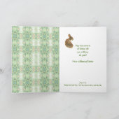 Scripting Ostertante & Onkel Niedliches Kaninchen Feiertagskarte (Innenseite)