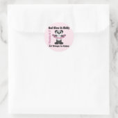 Scripting Panda Bear Runder Aufkleber (Tasche)