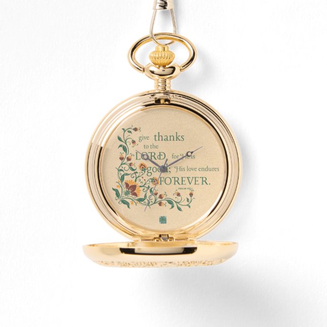 Scripting Pocket Watch Armbanduhr (Vorderseite)