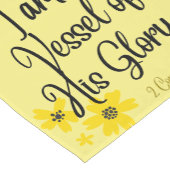 Scripting Verse Gelber Gold Tischläufer (Ecke)