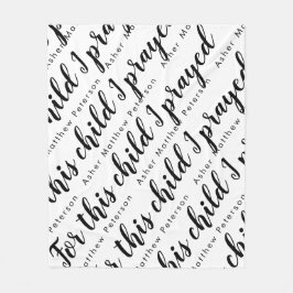 Scripting Verse Personalisiert Baby Fleece Blanket