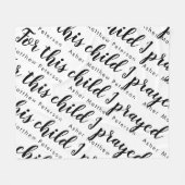 Scripting Verse Personalisiert Baby Fleece Blanket (Vorderseite (Horizontal))