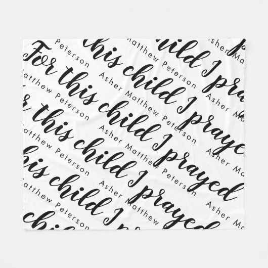 Scripting Verse Personalisiert Baby Fleece Blanket (Vorderseite (Horizontal))