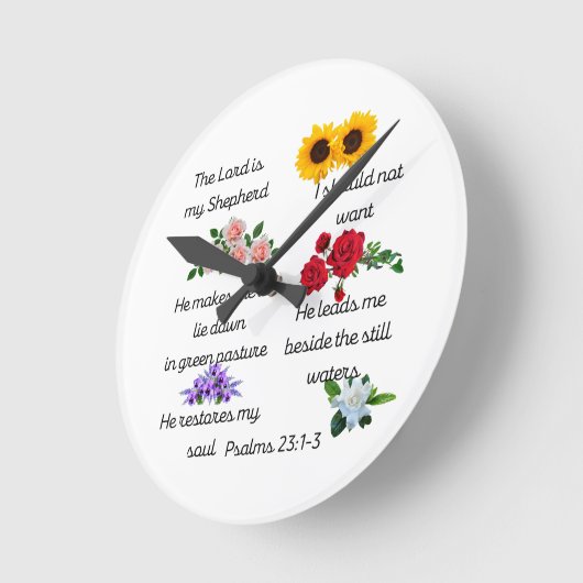 Scripting Verse Runde Acrylwand Uhr (Winkel)