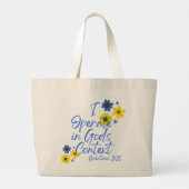 Scripting Verse Wiederverwendbare Tote Bag Jumbo Stoffbeutel (Rückseite)