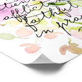 Scripting Wassercolor | Römer 12 Poster (Ecke)