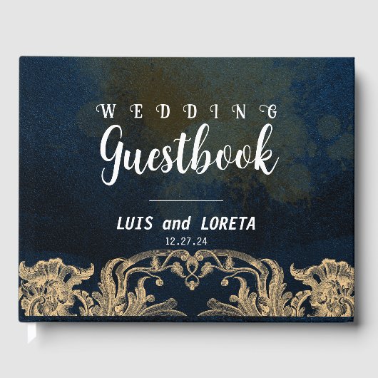 Scripting Wedding Guestbook Gästebuch (Vorderseite)