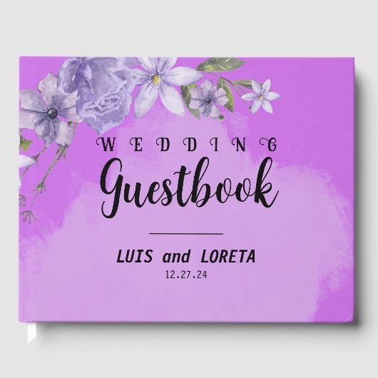 Scripting Wedding Guestbook Gästebuch (Vorderseite)