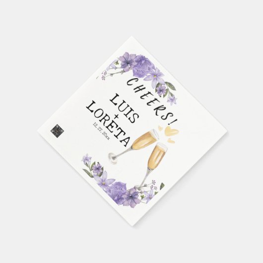 Scripting Wedding Napkins Serviette (Ecke)