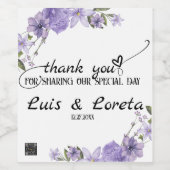 Scripting Wine Flasche Etikett (Einzelnes Label)