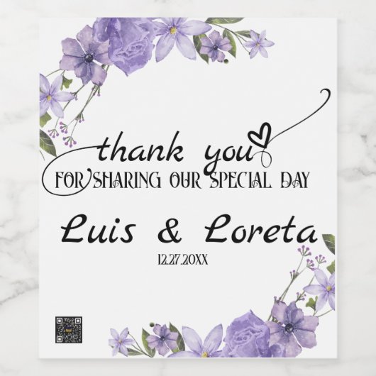 Scripting Wine Flasche Etikett (Einzelnes Label)