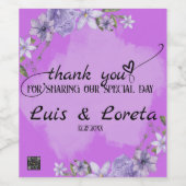 Scripting Wine Flasche Etikett (Einzelnes Label)