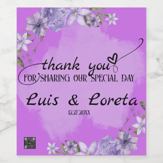 Scripting Wine Flasche Etikett (Einzelnes Label)