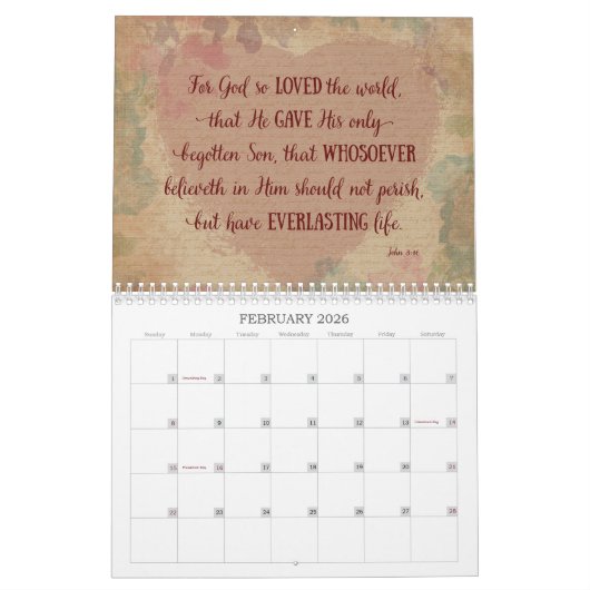 Scriptkalender - O Danke Kalender (Feb 2026)