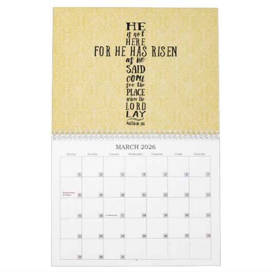 Scriptkalender - O Danke Kalender (Mär 2026)