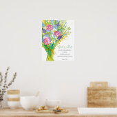 Scripture 1 John 4:16 God is Love Religious Flower Poster (Küche)