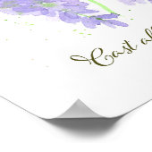 Scripture 1 Peter 5:7 Bible Verse Wisteria Flowers Poster (Ecke)