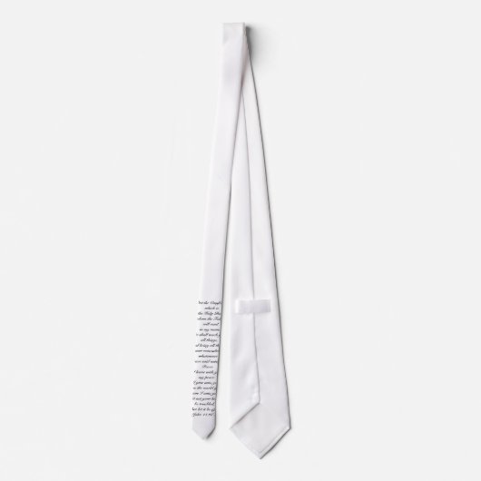 Scripture-Abnutzungs-Krawatte, Weiß - John-14:26 - Krawatte (Rückseite)