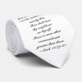 Scripture-Abnutzungs-Krawatte, Weiß - Krawatte (Gerollt)