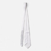 Scripture-Abnutzungs-Krawatte, Weiß - Krawatte (Rückseite)