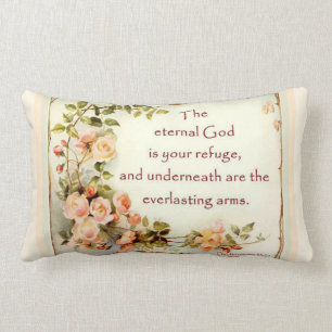 Scripture-Bibel-Vers-BlumenRosen Lendenkissen