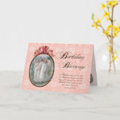 Scripture Birthday Segen Angels Karte (Gelbe Blume)