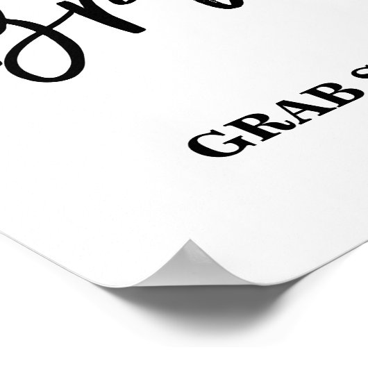 Scripture Brautparty signieren lassen Poster (Ecke)