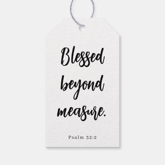 Scripture Centerpiece Decoration Graduation Party Geschenkanhänger (Rückseite)