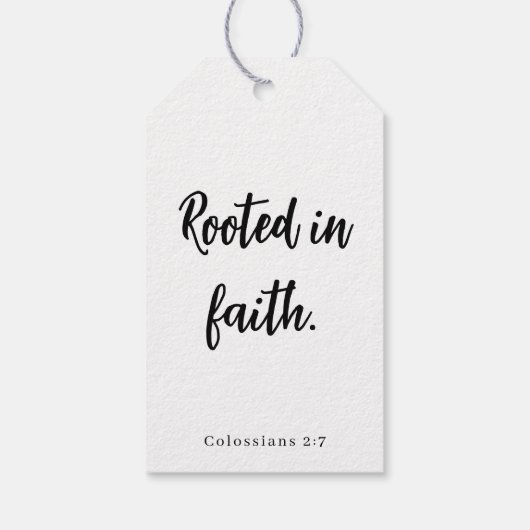 Scripture Centerpiece Decoration Graduation Party Geschenkanhänger (Rückseite)