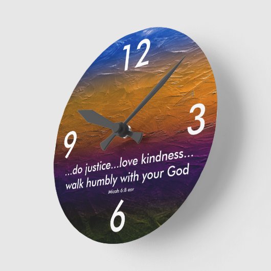 Scripture clock runde wanduhr (Winkel)