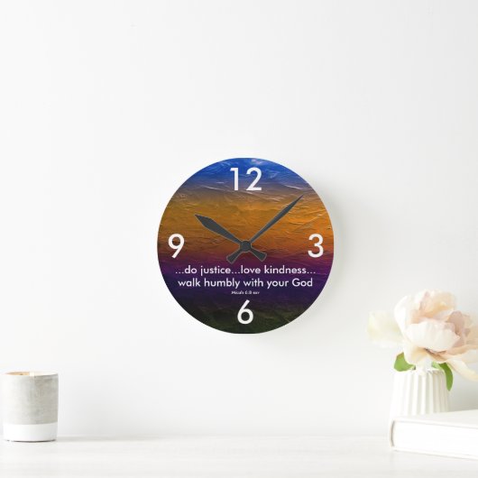 Scripture clock runde wanduhr (Zuhause)