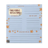 Scripture Daily Reflection Notepad Blue Notizblock (Vorderseite)