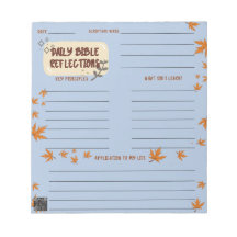 Scripture Daily Reflection Notepad Blue