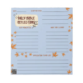 Scripture Daily Reflection Notepad Blue Notizblock