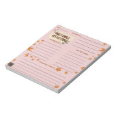 Scripture Daily Reflection Notepad Pink Notizblock (Rotiert)