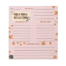 Scripture Daily Reflection Notepad Pink
