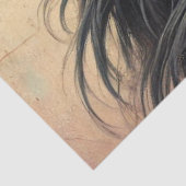 Scripture & Elegant Floral Shetland Pony Seidenpapier (Ausschnitt)