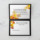 SCRIPTURE-ERNTEDANK FEIERTAGSKARTE (Innenseite)