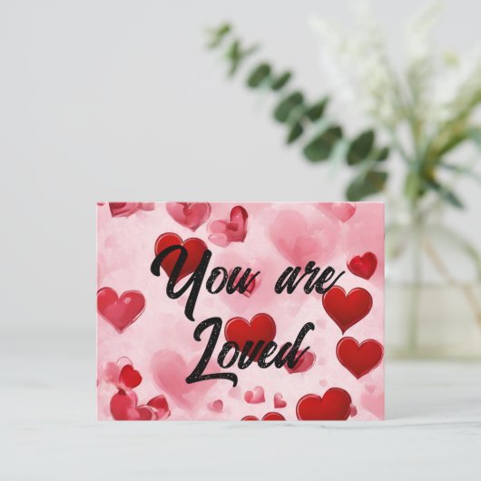 Scripture Grußkarte Sie lieben Postkarte (Stehend Vorderseite)