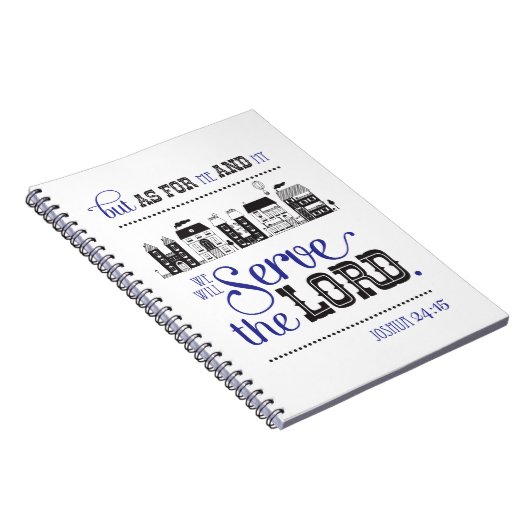 Scripture Inspired Journal Bible Joshua 24 Notizblock (Rechte Seite)