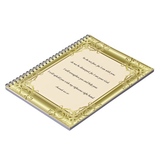 Scripture, Isaiah 41:10 Notizblock (Linke Seite)