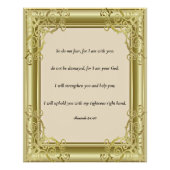 Scripture, Isaiah 41:10 Poster (Vorderseite)