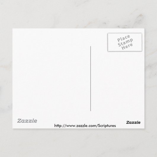 SCRIPTURE LUKE 12:15 POSTKARTE (Rückseite)