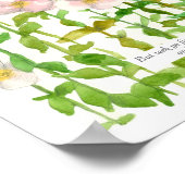 Scripture Matthew 6:33 Bibel Verse Primrose Blume Poster (Ecke)