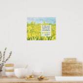 Scripture Mustard Seed Luke 13 Bible Verse Poster (Küche)