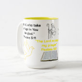 Scripture oriented zweifarbige tasse (Vorderseite Links)