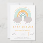 Scripture Pastel Rainbow Kinderdusche Einladung (Vorderseite)
