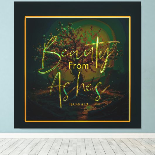 Scripture Pictures 06-01 Leinwanddruck (Insitu (Holzboden))